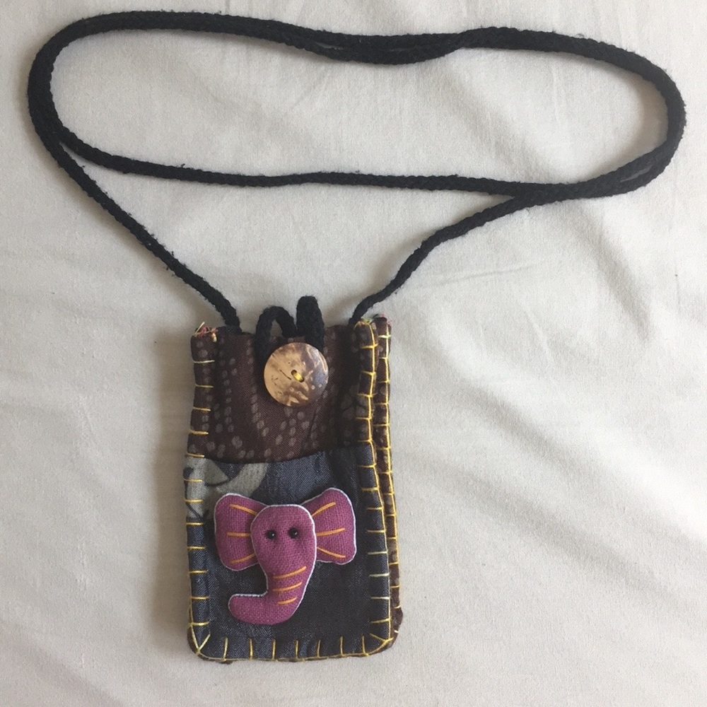 Adorable Handmade Elephant Mini Crossbody Bag